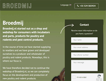 Tablet Screenshot of broedmij.nl